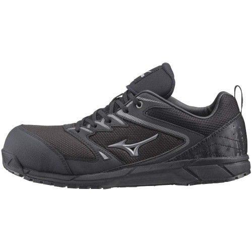 [MIZUNO(ミズノ)] 安全靴 オールマイティ VS 軽量 紐 メッシュ JSAA・普通作業用(A種) ブラック×シルバー 25 cm 3E