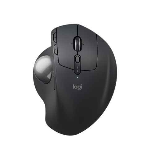 ロジクール 静音 ワイヤレス トラックボール マウス MXTB2d MX ERGO S Bluetooth Logibolt 無線 windows mac iPad OS Chrome Android トラックボールマウス グラファイト ※ 壁紙ダウンロード付き