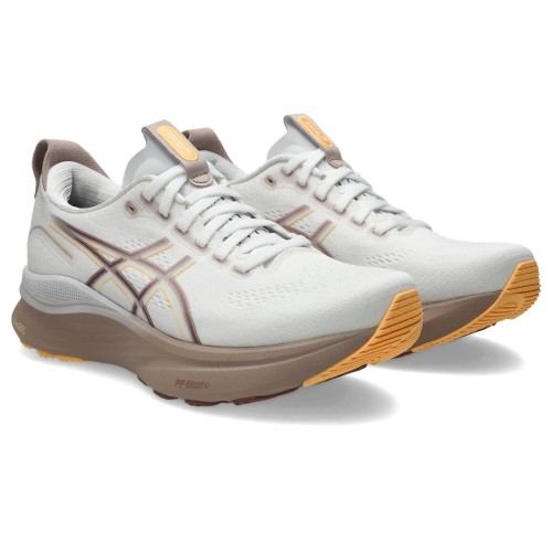 [アシックス] 駈けっくらシューズ GEL-KAYANO 32 1012B838 レディース 101(白いこと/オレンジ色 高温発光) 24.0 糎 E