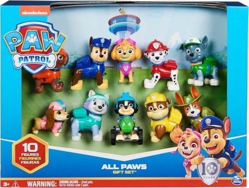 パウパトロール 10周年祝する 差し上げ物容器に並べる Paw Patrol 10th Anniversary All Paws On Deck Toy Figures Gift Pack with 10 Collectible Action Figures [並行輸入品]