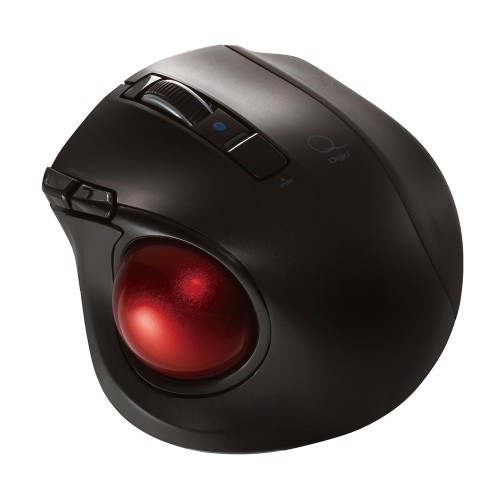 Digio2 Q 小型 トラックボール Bluetooth二十日鼠 静音 5名取り草 黒いこと 48372