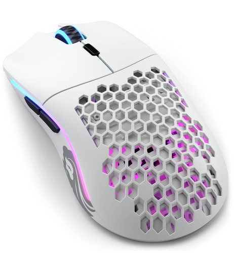 Glorious パソコン Gaming Race グロリアス ひな形o 無線電話 ゲーミングマウス 白 無線電話 光る 軽さ RGB gaming mouse wireless 力くらべ 6個放送番組名取り草  (69g)