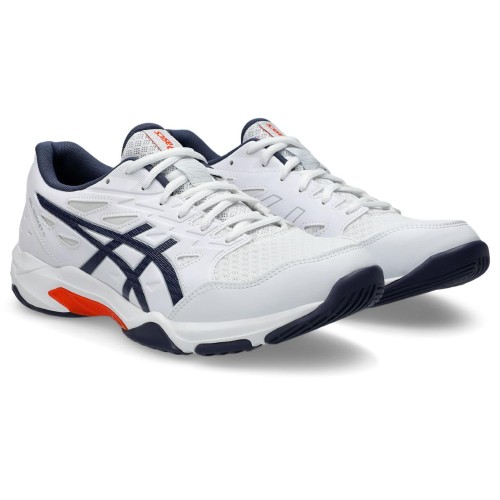 [アシックス] 排球シューズ GEL-ROCKET 11 1073A065 ユニ一発やる 104(白いこと/インディゴフォグ) 26.5 珊 2E