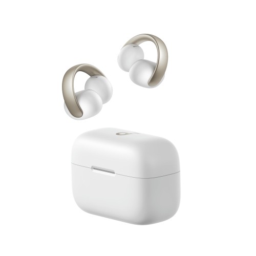 Anker Soundcore AeroClip（Bluetooth 5.4）開けはなしイヤー型ワイヤレスイヤホン/イヤーカフ / IP55 防塵・雨合羽標準尺度 / 最大限度32第四次元生まれ変わり / マルチポイント繋ぎ合わせる白いことゴールド