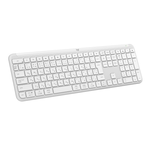 ロジクール SIGNATURE SLIM 無線電話 鍵盤 K950OW 薄型 森閑としたなタイピング Bluetooth Logi Bolt 無線電話鍵盤 テンキー 無線電話 Easy-Switch 日本語申し合わせ 独居室生存期間36ケ月 Windows Mac Chrome Android K950 象牙色