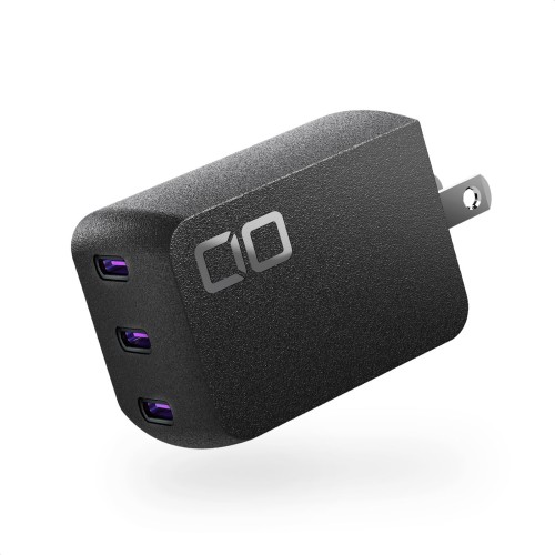 CIO NovaPort TRIOII 65W 手っとり早い申し受ける器 PD [領域最低限度級 CIO一風変わった科学技術 NovaIntelligence NovaEngine積み上げる] 3界面 USB-C×3 ACアダプタ 差し込み 軽さ iPhone 17 / Air / 16 / 15 Android Galaxy Macbook iPad 万覚え帳パソコン (黒いこと)