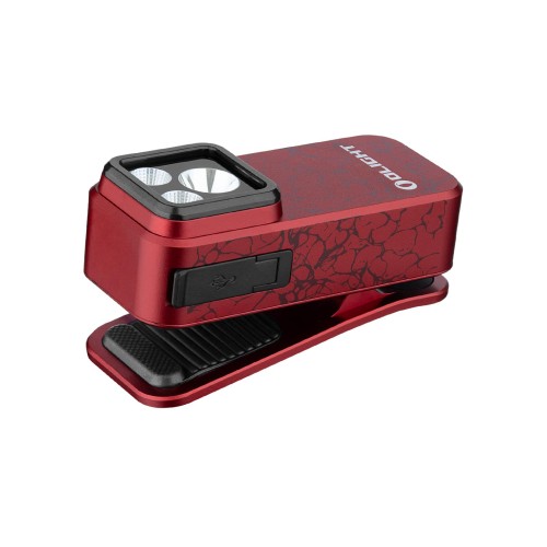 OLIGHT(オー点火装置) Oclip Pro ゼムクリップ LED駈けっくら点火装置 軽さ 小型 3つの明かり 500lm 領域120米突 IPX6雨合羽 Type-C申し受ける式 クリップオン 高視認性 犬 ほっつき歩く 難民キャンプ 読み合わせる ウォーキング サイクリング 山歩き アウトドア 山登り (Molten Lava)