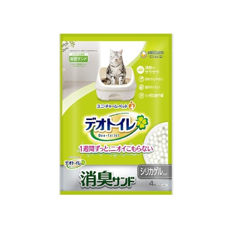 書き割り売りわたす1週消臭・抗菌 デオトイレ 取りかえ専用 消臭砂子 4L×2袋