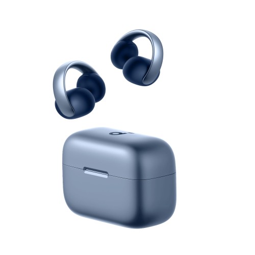 Anker Soundcore AeroClip(Bluetooth 5.4)オープンイヤー型ワイヤレスイヤホン/イヤーカフ/ IP55 防塵・防水規格 / 最大32時間再生 / マルチポイント接続スカイブルー