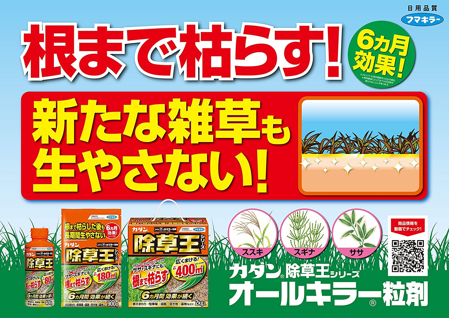 楽天市場 フマキラー オールキラー粒剤 除草王 400g ササ スギナ セイタカアワダチソウ ススキ 農作物 便利 園joy Marutoyo