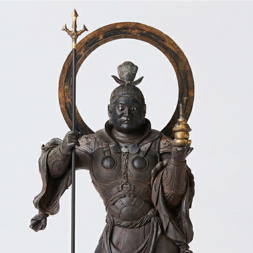 楽天市場】毘沙門天 置物 銅製 毘沙門天像 大サイズ 高さ約19