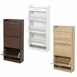 玄 靴入れ スリム 3段 オシャレ 省スペースシューズラック 3段 下駄箱 ［大容量 【送料無料】 RSR-1705 最大18足収納 3段タイプ