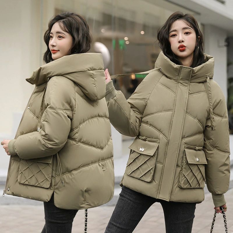 おすすめ 好いたらしい 着痩せ 綿の服ですレディース 生あたたかい 防寒 秋冬アウター ボンネット付き添い人 体型覆いかぶせる 中綿厚地の外套 中綿上衣