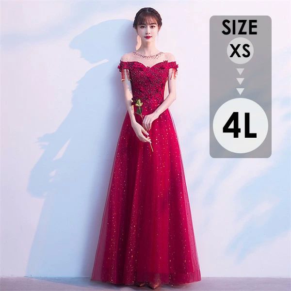 ドレス パーティードレス 大人 ロング丈 結婚式 ファスナー 20代 ロングドレス 演奏会 30代 大きいサイズ お呼ばれ