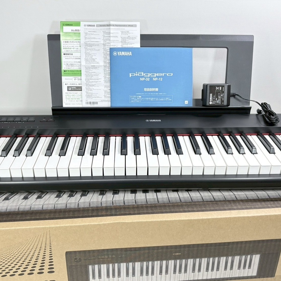 楽天市場】【新製品】YAMAHA piaggero NP-35B 【ヘッドホン(黒)付
