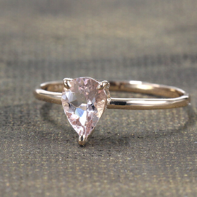 0.4ct モルガナイトリング K18ピンクゴールド K18PG 0.4カラット 0.4ct リング ペアシェイプカット 指輪【モルガナイト】【母の日 プレゼント ギフト お祝い ジュエリー 誕生日 記念日 クリスマス】|GINZA ENJUE