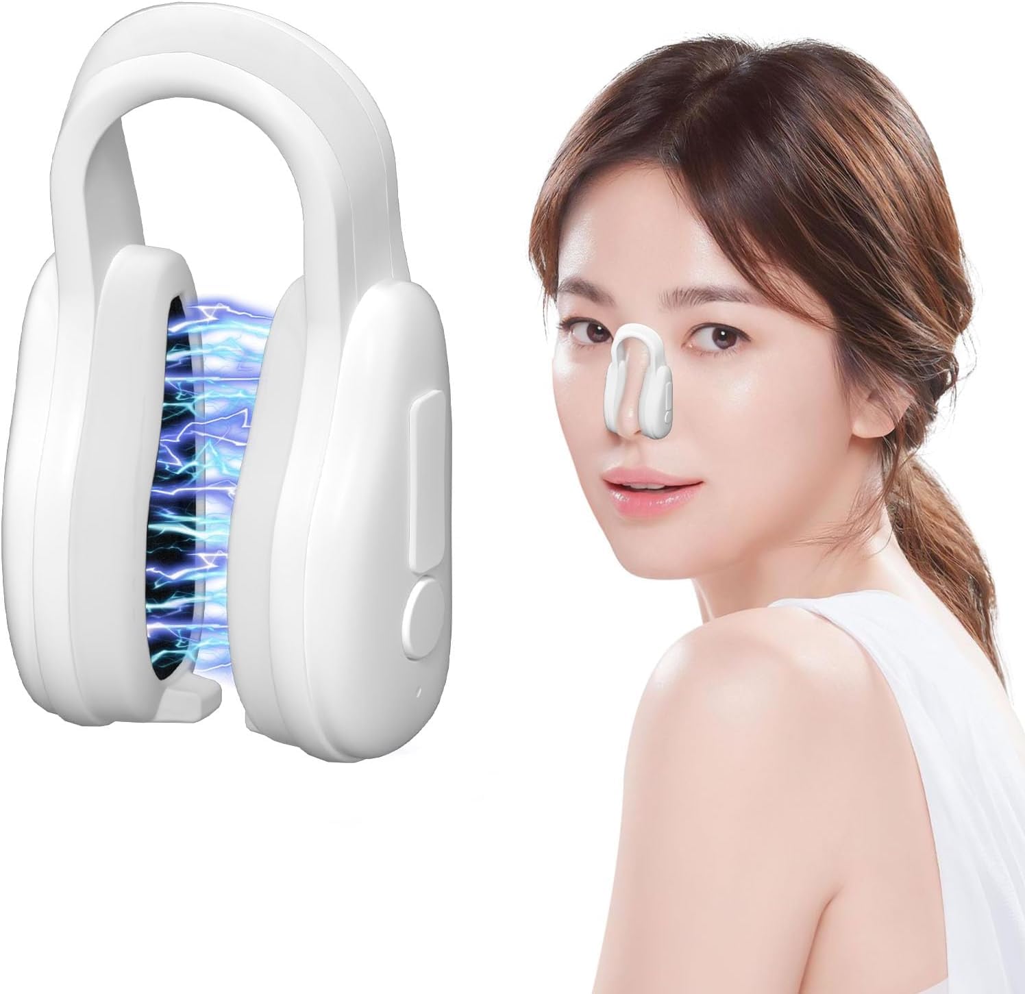 鼻美顔器 電動 ノーズクリップ 鼻筋世話をする 美容グッズ 3度合い合わせる 申し受ける式 男女兼用 ケイ素樹脂原料品 タイマー役立つこと付き添い人 鼻用美顔器 美容家電