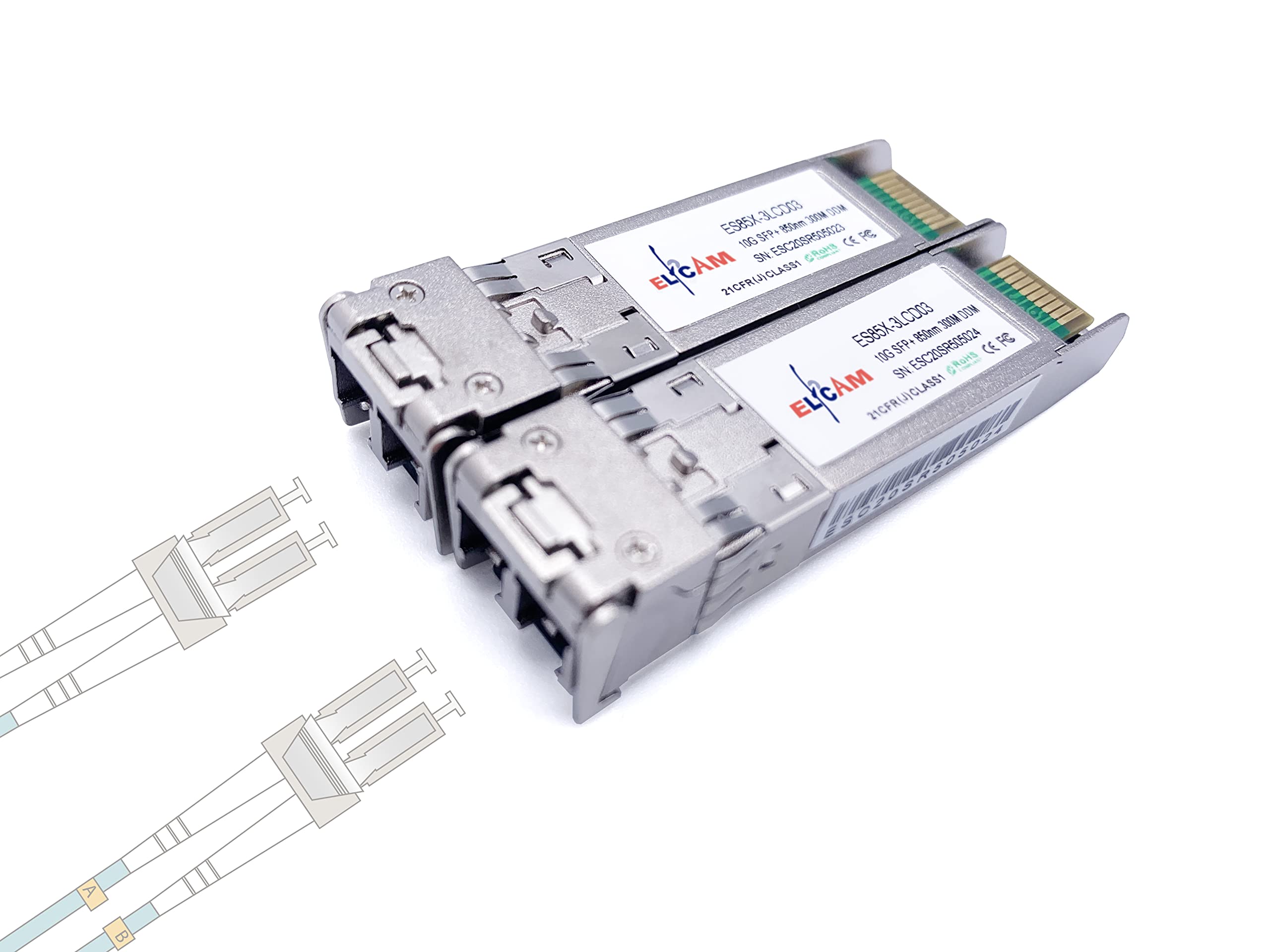 グラスファイバートランシーバーモデュール 10G SFP+ マルチ流行り物 850航空マイル LC/UPC繋ぎ デュプレックス 2個書き割り 網状組織備品 メール交換備品