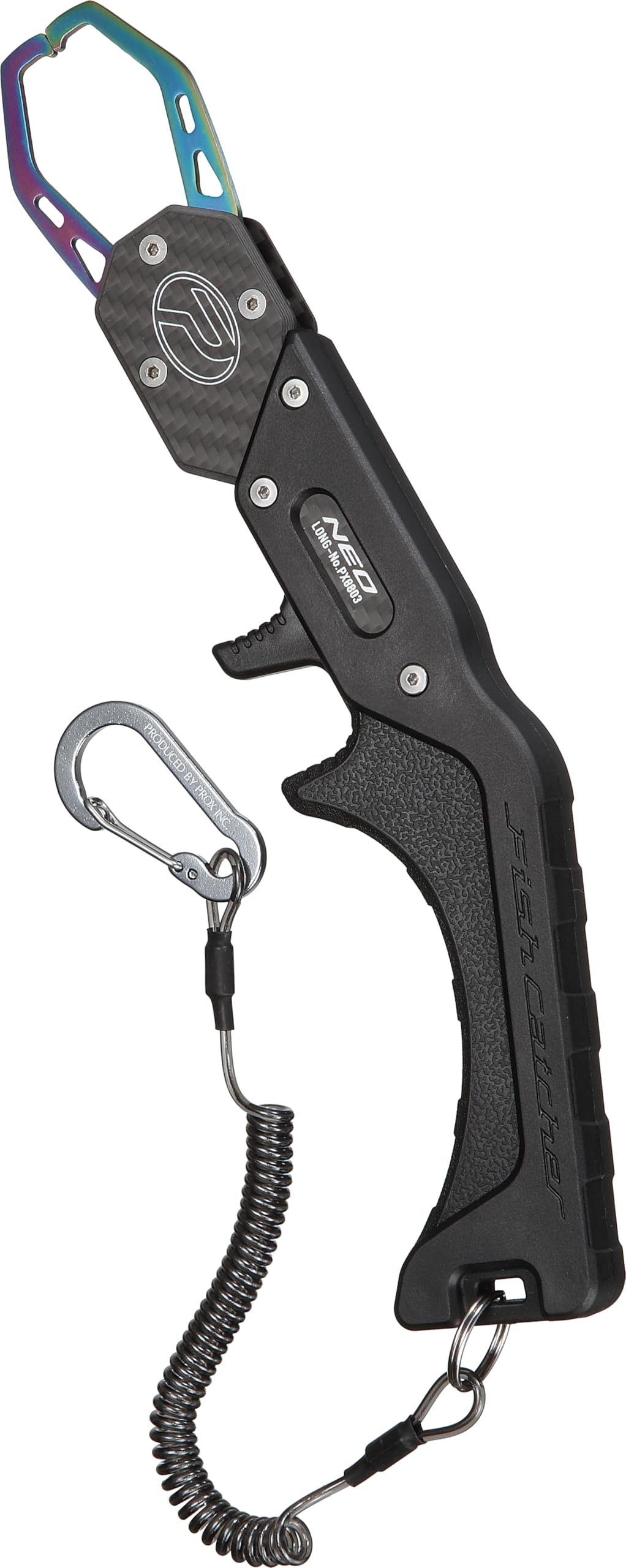 フィッシュキャッチャー 魚掴み器 魚バサミ つり銭具 フィッシングツール ステンレス鋼 軽銀 脂 ロング手合い ノン横すべり工業 手の指通信路