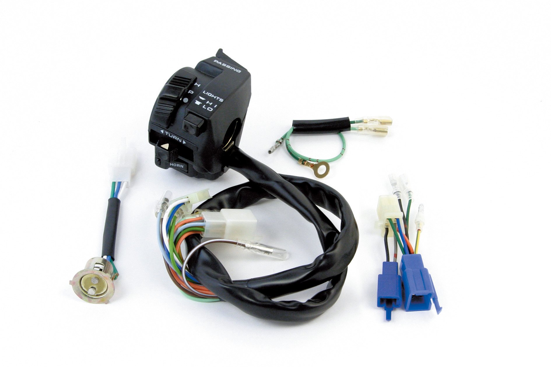SP武川 コンビネーションスイッチASSY APE50 FI モンキー FI用 05-09-0015 純正交換タイプ ヘッドライトON OFF機能追加 カスタムパーツ ホンダ Ape50 Monkey バイク メンテナンス用品｜エンリルくらし館