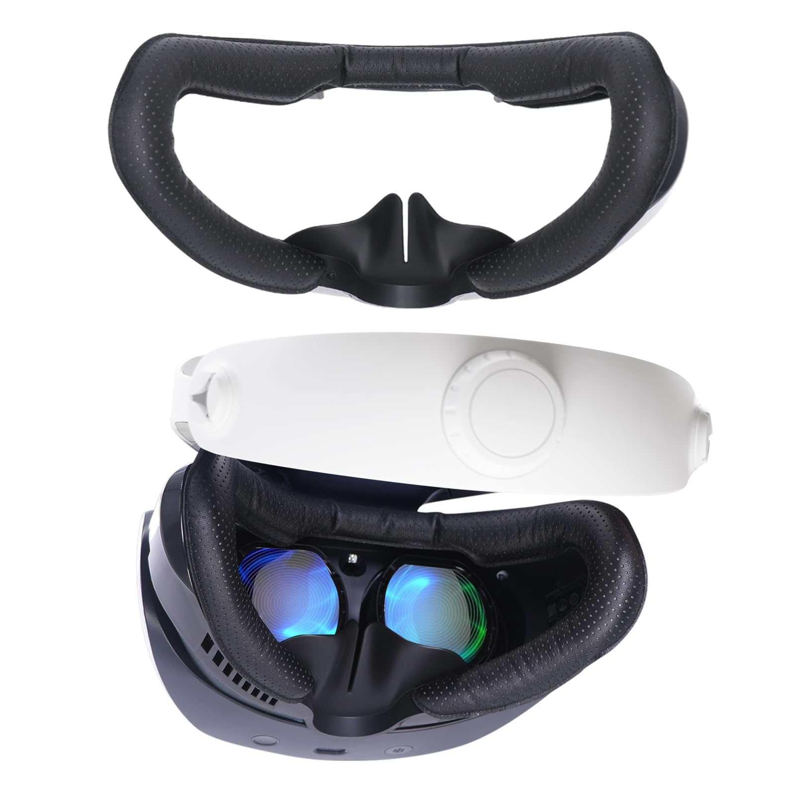 VR人間の顔取りまかなう 人間の顔パッド 取り替えっこ用 通気性 なめし革製 フェイシャルインターフェース 鉤括弧 ノーズパッド 光目こぼし押しとどめる 防御することパッド VR添え物