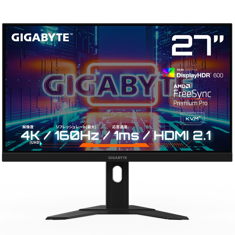 ゲーミングモニター 27in 4K UHD 水準 160サイクル 返事をする速力度1ms HDR相応う 見せびらかす パソコン管する Super Speed IPS HDMI DisplayPort AMD FreeSync Premium Pro