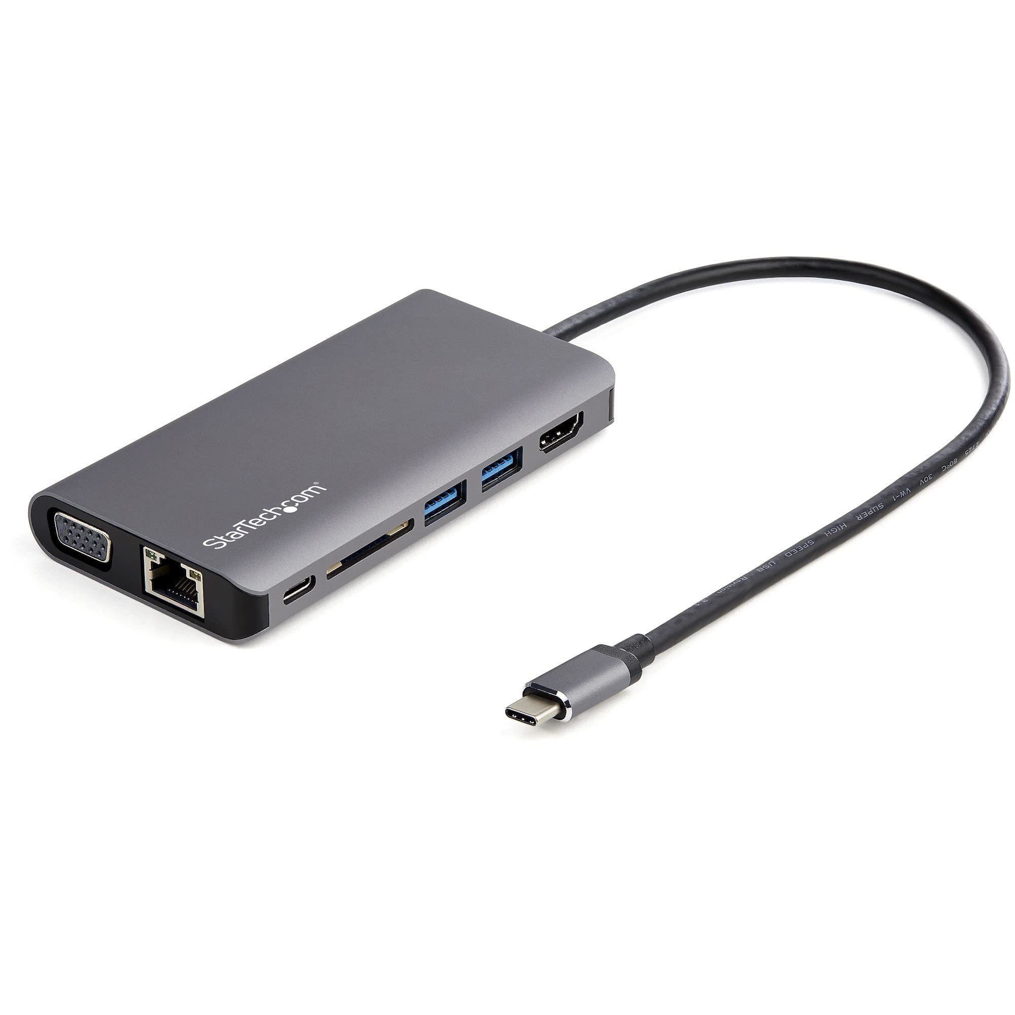 USBこしき USB Type-C 取り替えっこアダプター マルチポートアダプター 8インチ1 HDMI VGA SD歌留多主導者 ギガビットイーサネット AUX端子 PD給電 30珊有線テレビ