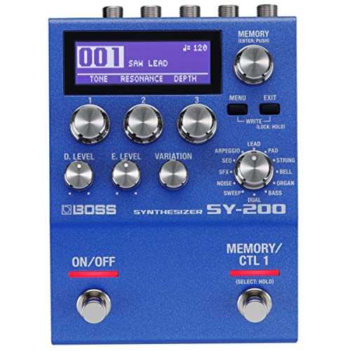 BOSS SY-200 ギターシンセサイザー ボス エフェクター 171種類の音色 ギター・ベース用 コンパクトエフェクター リアルタイム演奏 プリセット保存対応 ルーパー機能搭載 ステレオ出力 多機能｜エンリルくらし館