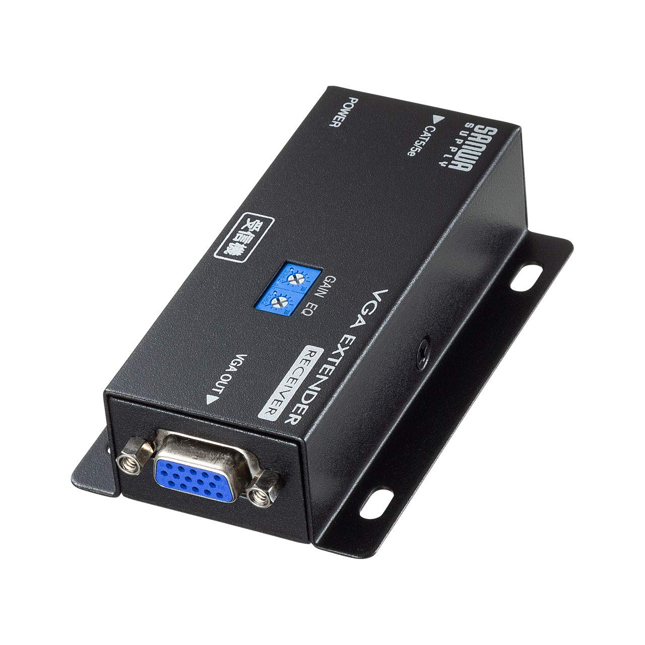 ディスプレイエクステンダー 傍受機 VGA取りひろげる器 アナログRGB交通信号 ローカルエリアネットワーク有線テレビ伝わらす用 挿し画取りひろげる社会的単位 交通信号増幅器 画質合わせる役立つこと ウォールマウント役立つこと RJ-45 ミニD-sub 15pin 種目5 5e ストレー