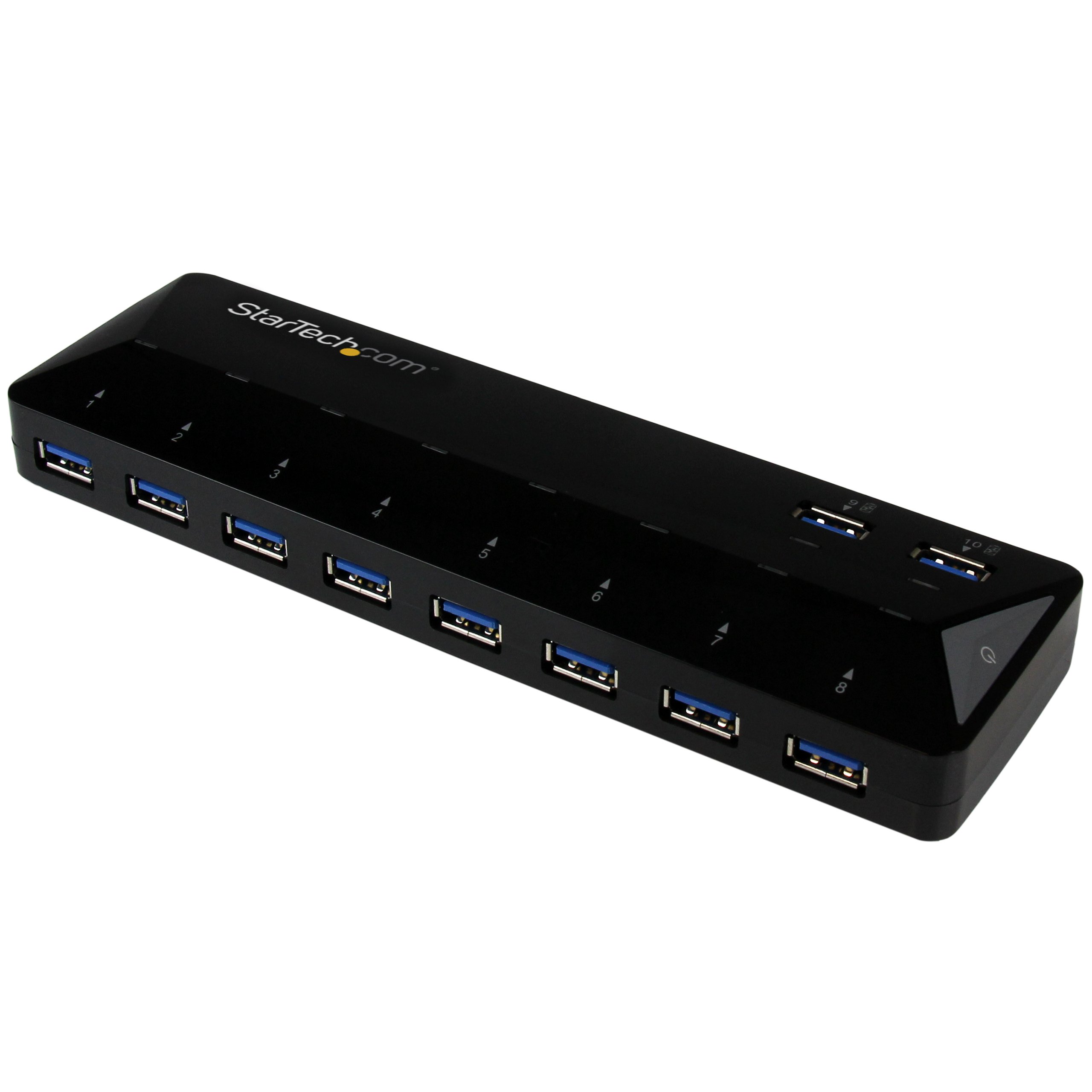 StarTech.com USB 3.0 ハブ 10ポート 急速充電対応 2ポート(1.5A)搭載 セルフパワー 安定接続 ST103008U2C|エンリルくらし館