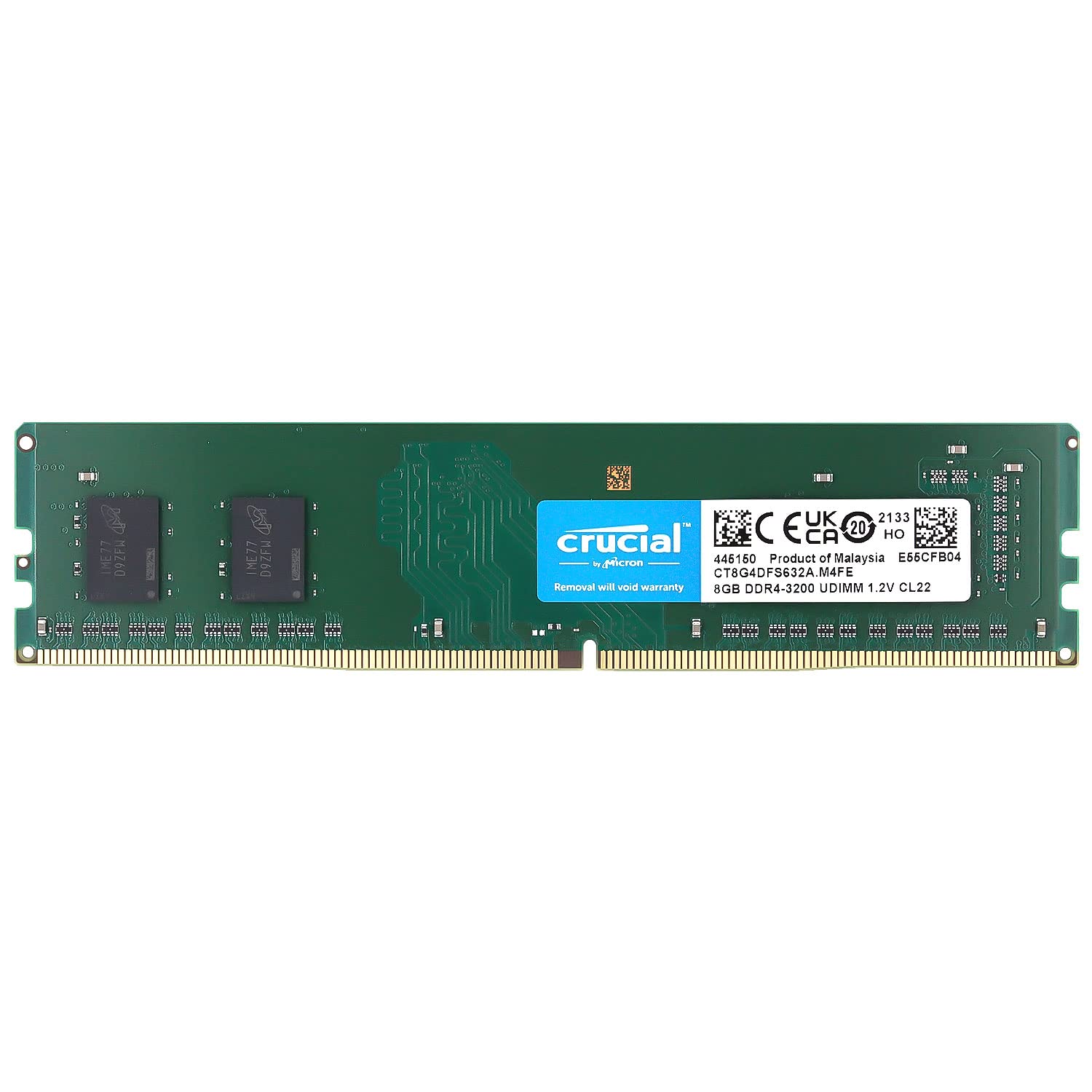 Crucial デスクトップPC用メモリ 8GB DDR4-3200 PC4-25600 DIMM 288pin CT8G4DFS632A 増設メモリ メモリ PCパーツ 高速 安定動作｜エンリルくらし館