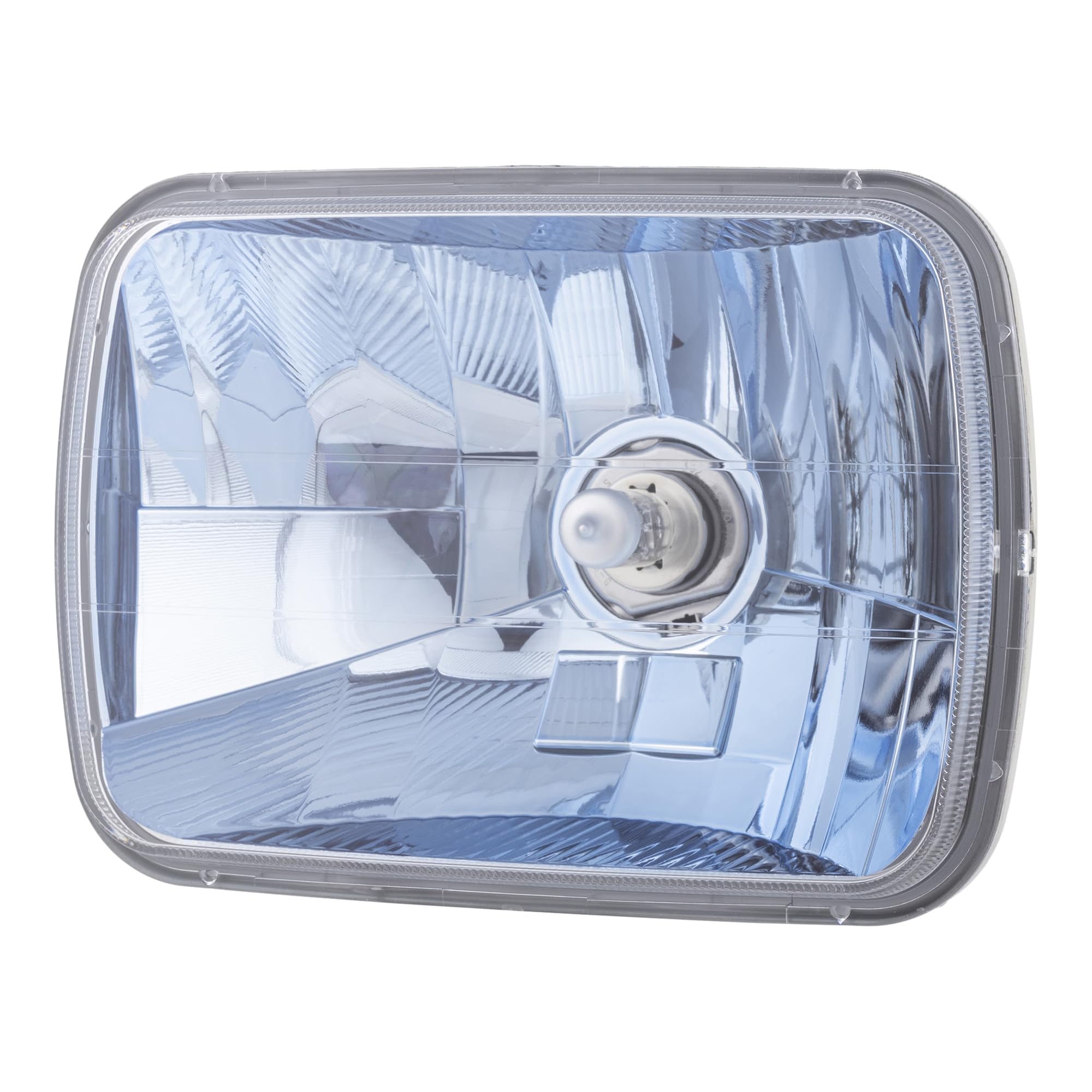前照燈 角型2灯式 マルチリフクター 青み 12V 60/55W H4 135/125W 142粍 × 200粍 自動自転車用 汎用 カスタム一部分 取り替えっこ用部分品