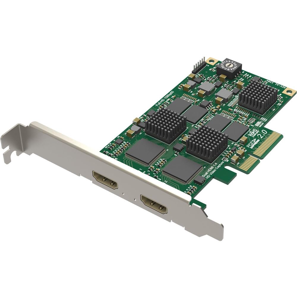 Magewell Pro Capture Dual HDMI キャプチャーボード 2系統入力 PCIe 3.0 x4 ビデオキャプチャカード 高画質 配信 録画用 プロ仕様|エンリルくらし館