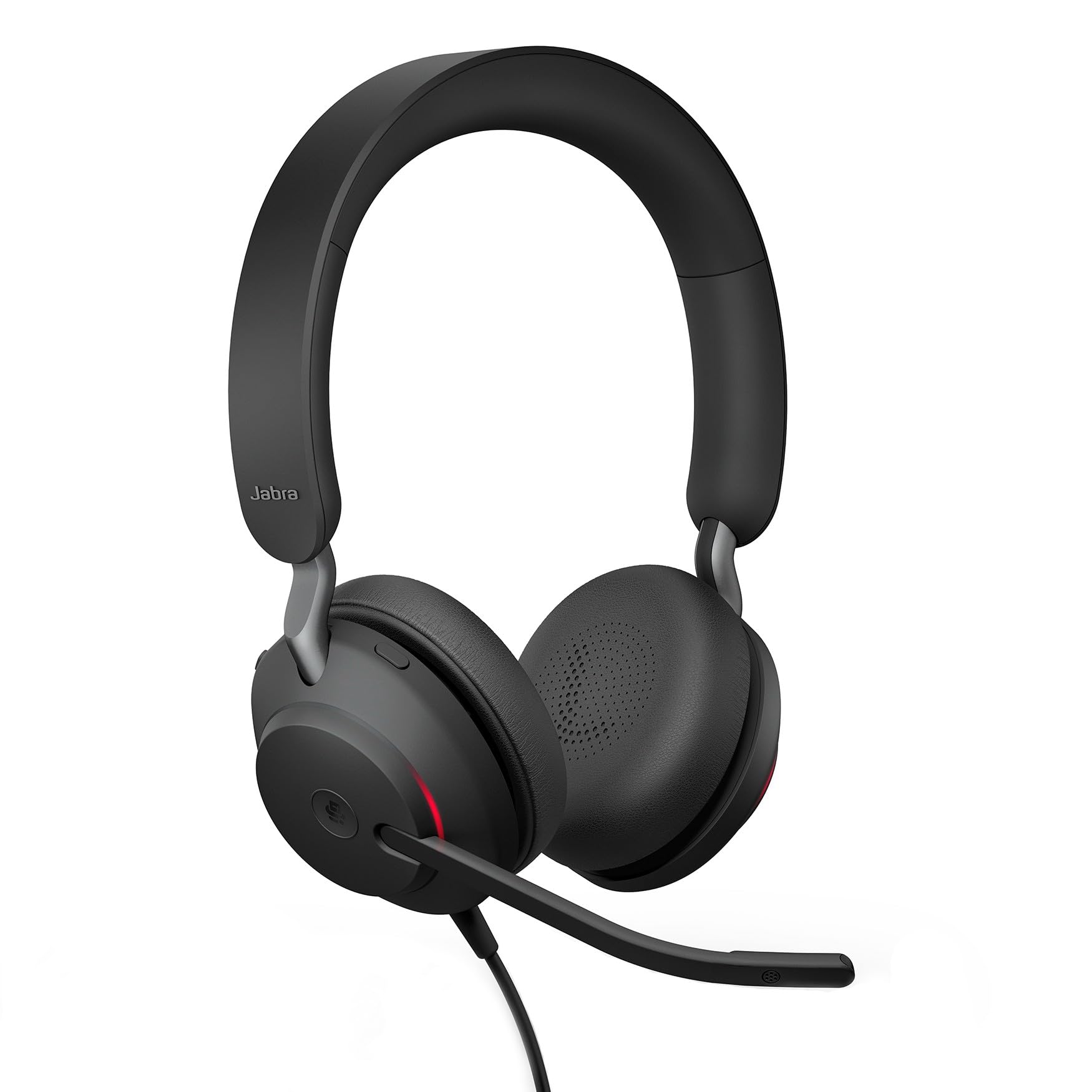 頭顱書き割り 有線 両耳 USB繋ぎ合わせる マイクロホン付き添い人 ノイズキャンセリング テレ細工物 事務室 商行為用 頭顱電話機 黒いこと