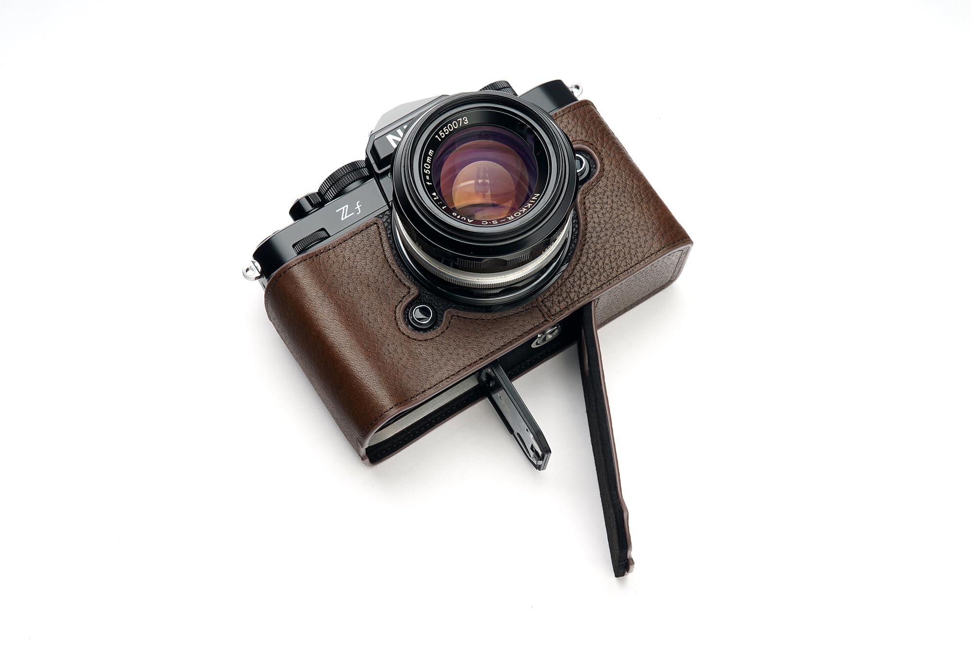 Nikon Zf ケース TP Original 本革 ハーフケース おしゃれ Nikon Z f カメラケース レザー ボディケース カバー コーヒーカラー 高品質 ハンドメイド カメラアクセサリー 撮影用品 ニコン Z f用ケース｜エンリルくらし館