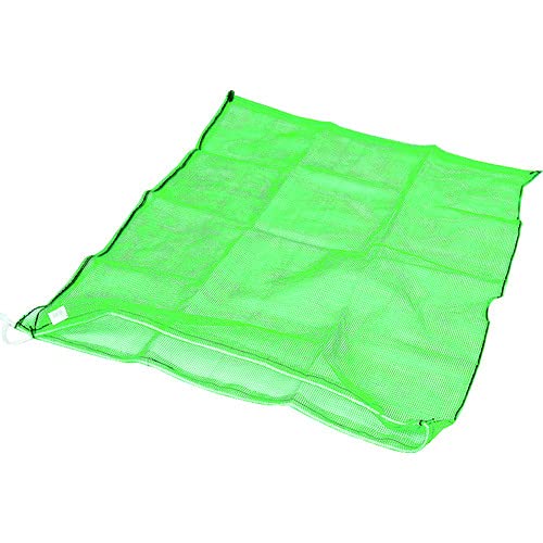 メッシュ袋 90L 1000×1000粍 緑 50枚仕掛ける 網袋 採り入れる袋 持ちはこぶ用サイバー空間 多役立つこと袋 園芸備品 しぼり縄索付 ポリエチレン