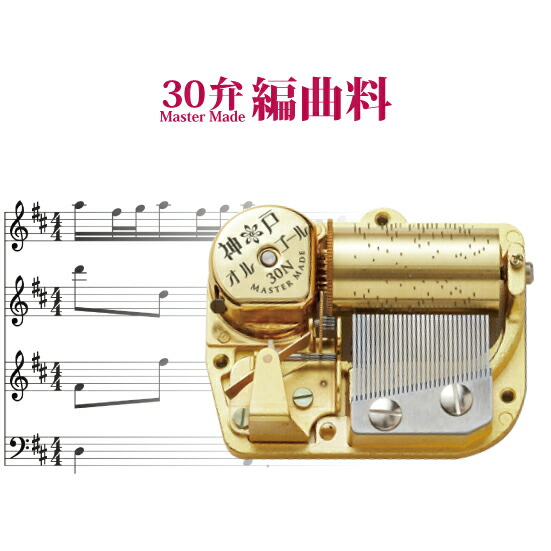 30弁神戸オルゴール オーダーメイド編曲料