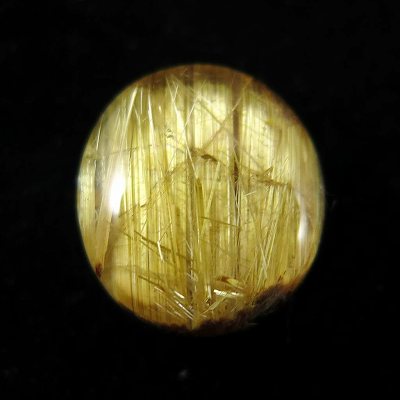 ゴールドルチルクォーツ 14mmオーバル カボション 2.37g 13,783円