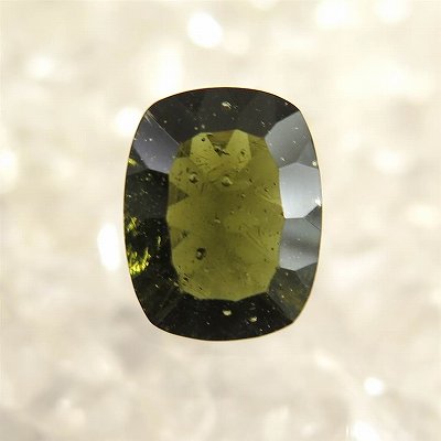 モルダバイト 9.1mm ファセットカット ルース 1.55ct