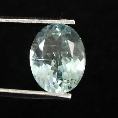スカイカイヤナイト 3A 10mmオーバル ファセットカット ルース 2.9ct