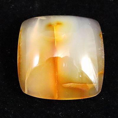 北海道 花石産 メノウ 瑪瑙 18mmスクエア ルース 3.34g｜榎本通商