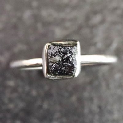 米国産　ブルッカイト 4.5mm 原石 リング 1.82ｇ