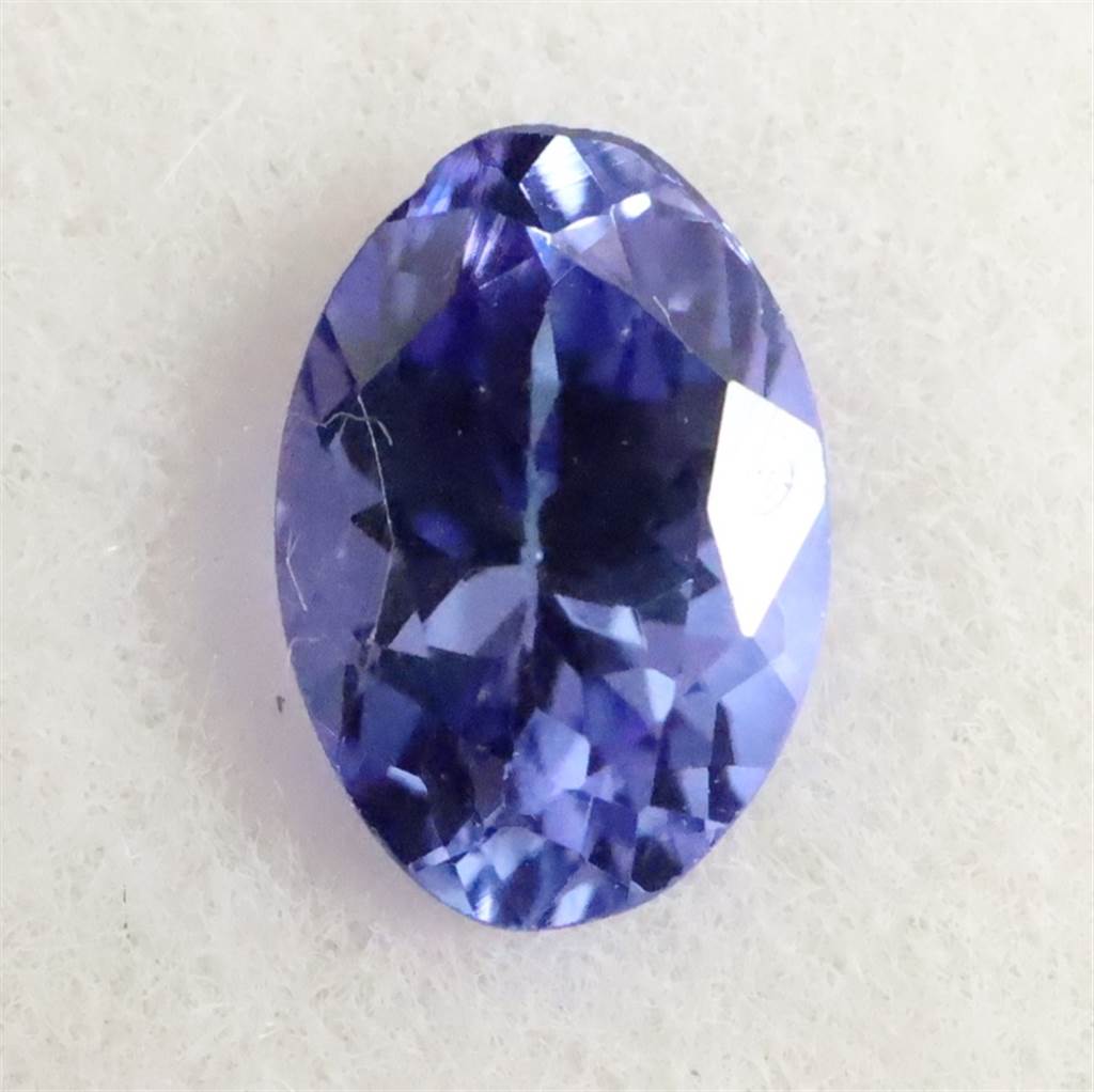 タンザナイト　オーバル形　ルース１点　約4.2ct　#0731 タンザニア産タンザナイト1石ルース（5×3mm,オーバルカット