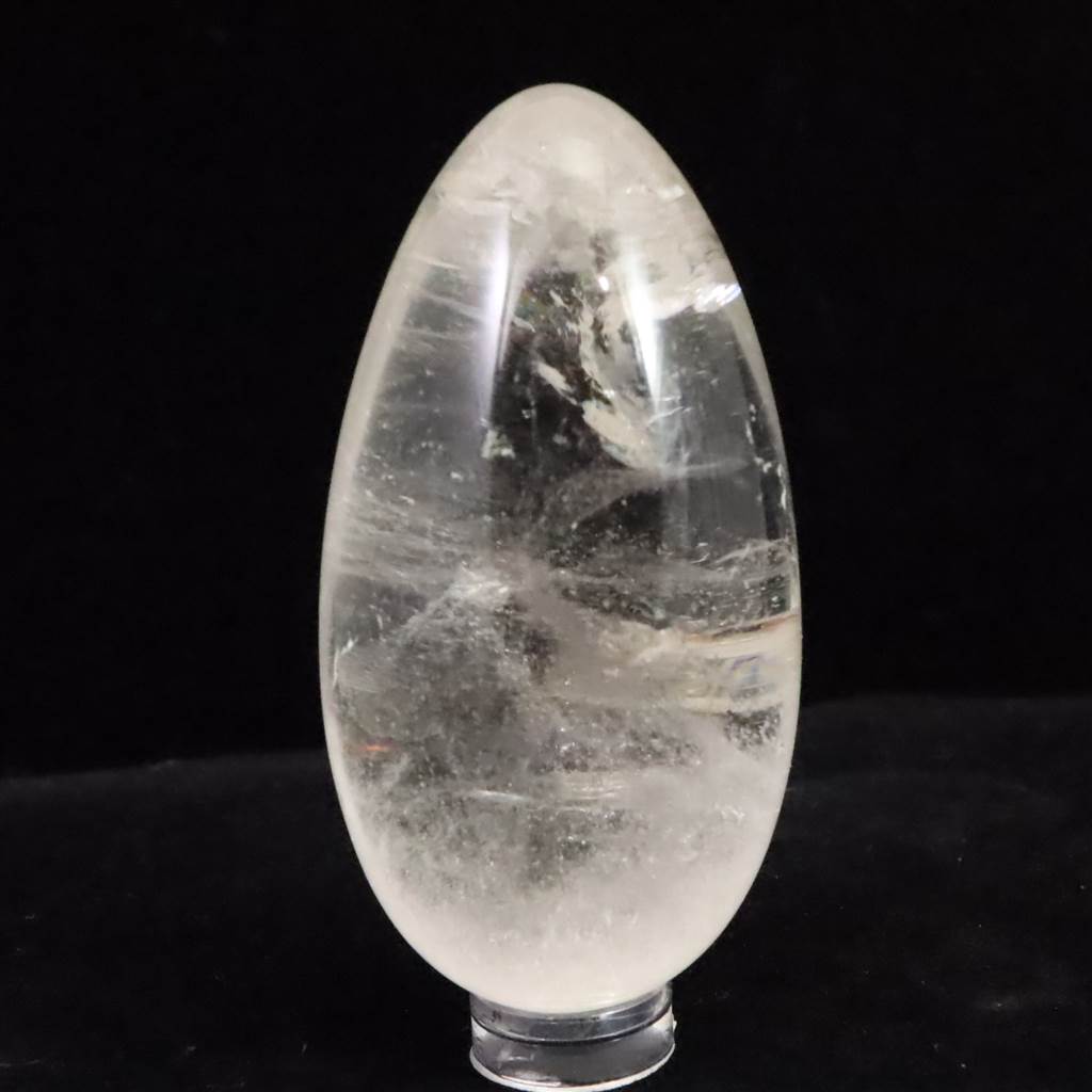 山梨県 乙女鉱山産 水晶 70mm エッグポリッシュ 128.8g