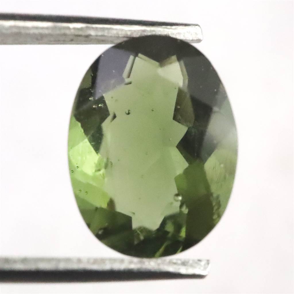 モルダバイト AAA 9.4mmオーバル ファセットカット ルース 1.76ct