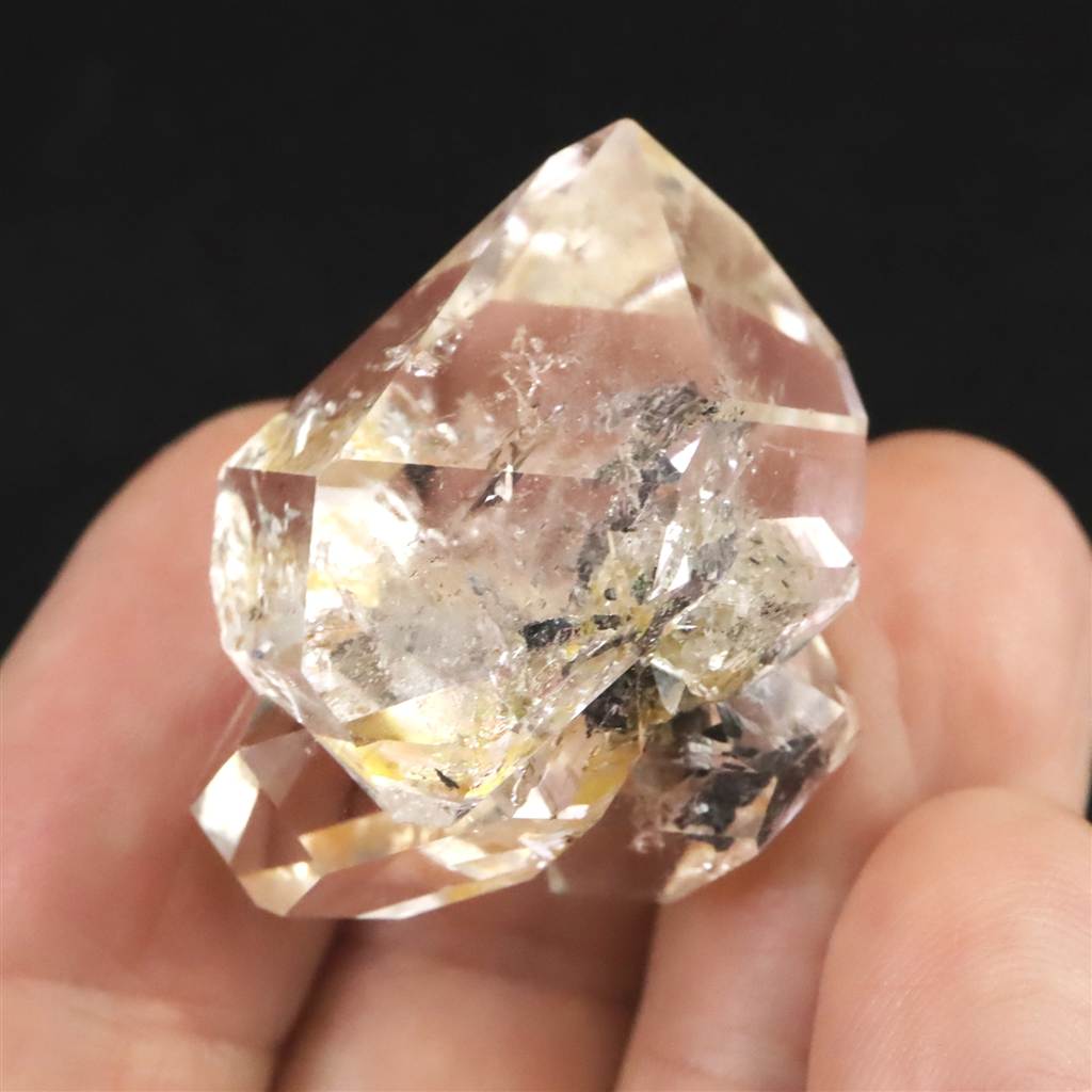 米国NY州産 ハーキマーダイヤモンド AAA 31mm原石 結晶 16.2g