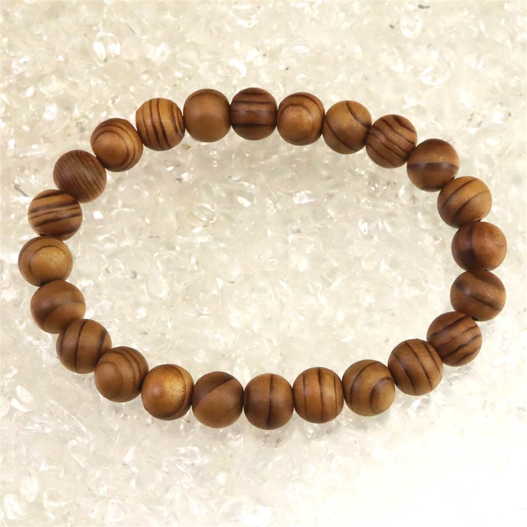 【高野山参道杉　霊珠】パワーウッド ブレスレット 和歌山県高野山 高野山参道霊珠 杉 ブレスレット 11mm 木箱付き 世界遺産 金剛峯