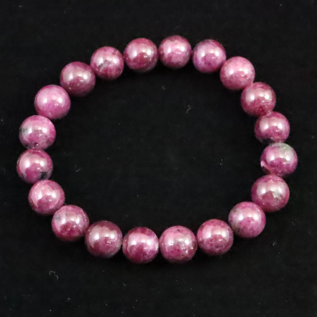 天然ルビー 9.5mm玉 ブレスレット 35.9g 13,720円