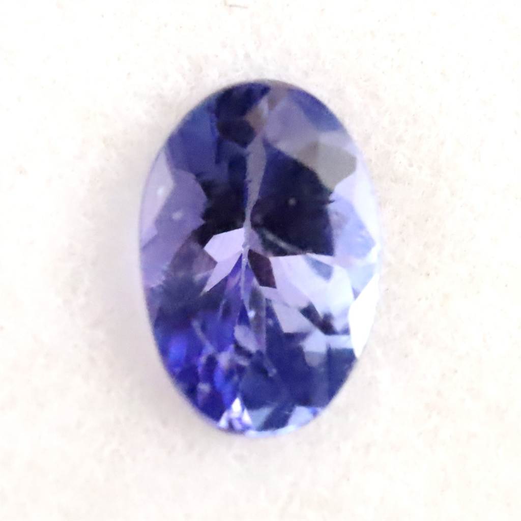 タンザナイト 非加熱 5.9mmオーバル ファセットカット ルース 0.45ct｜榎本通商
