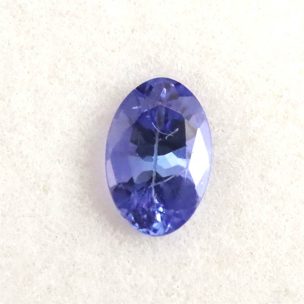 タンザナイト 非加熱 5.9mmオーバル ファセットカット ルース 0.42ct 9,198円